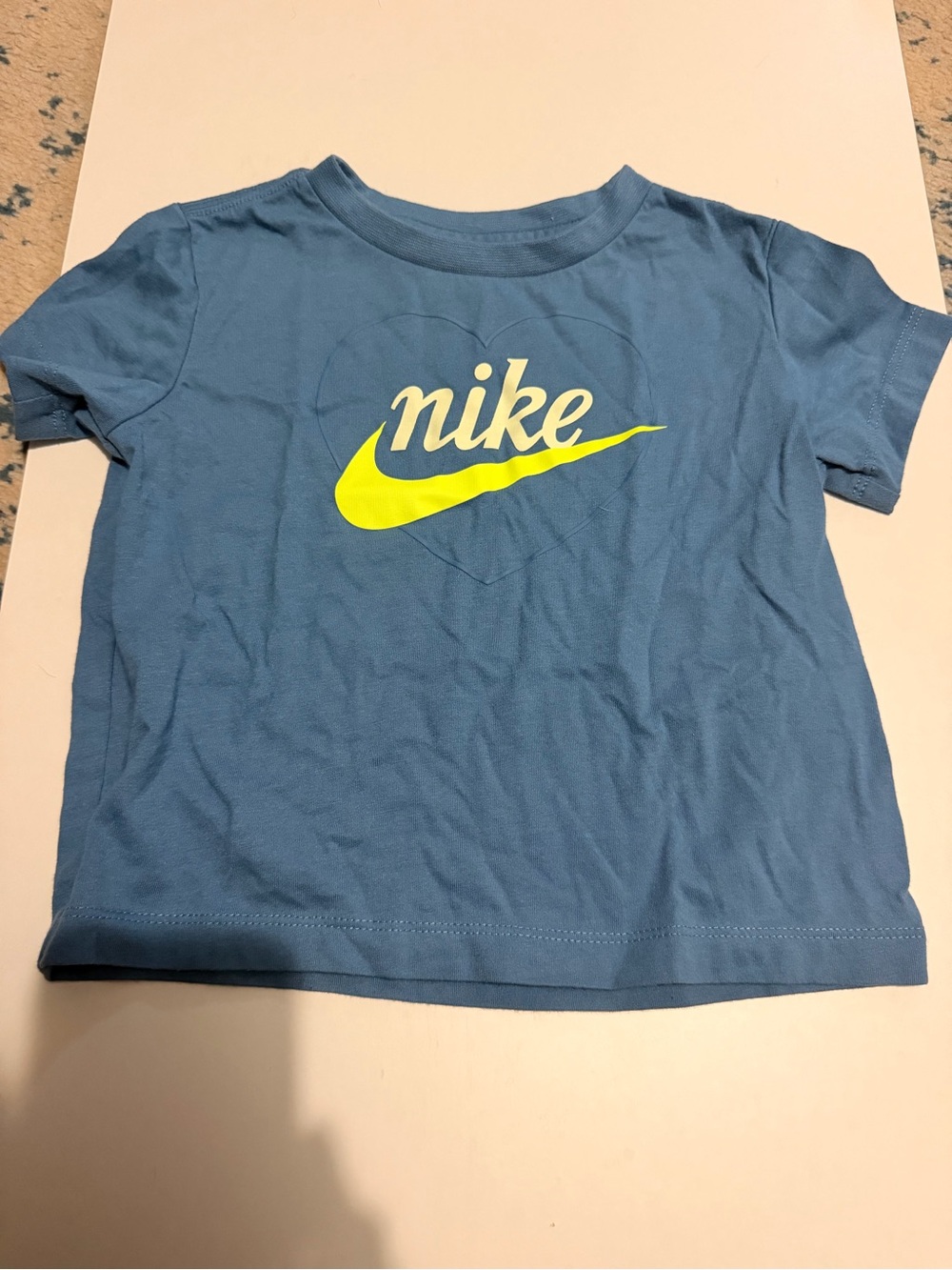 (5 for $30) Nike Kids' Blue Tee with Yellow Swoosh